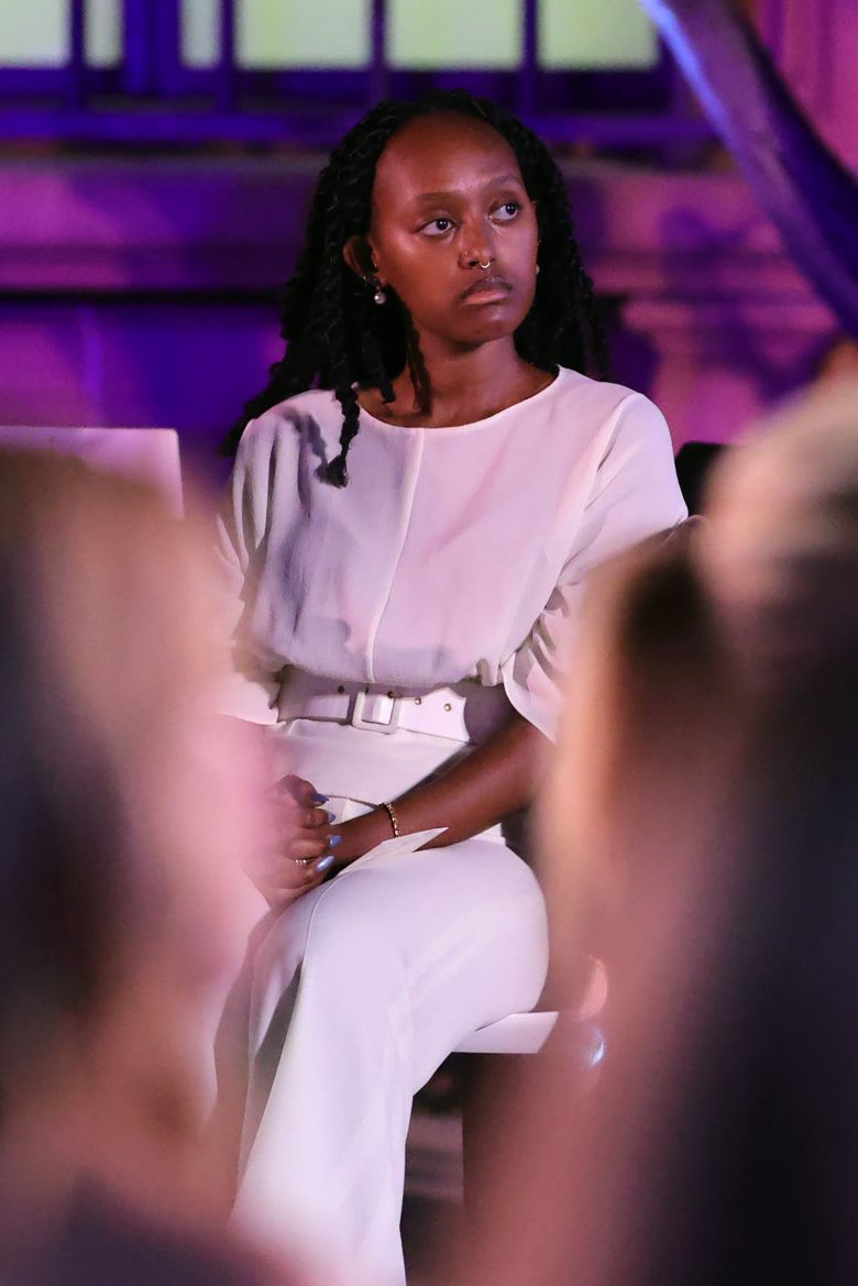 Zahara Jolie-Pitt attends Variety's Power of Women Presented by Lifetime at Wallis Annenberg Center for the Performing Arts in Beverly Hills, California on September 30, 2021.