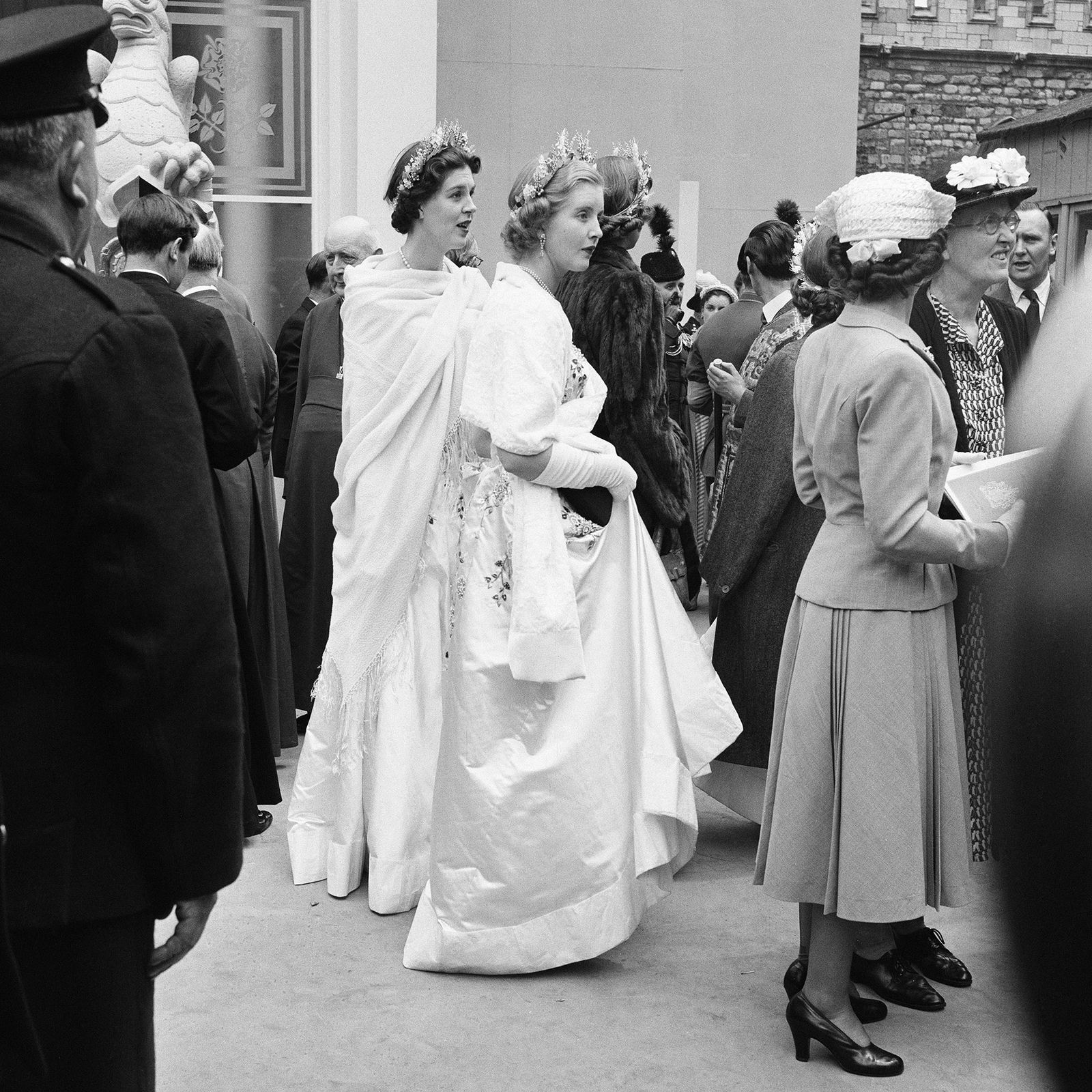 Lady Anne  during the full dress rehearsal of the Queen's Coronation at Westminster Abbey 1953