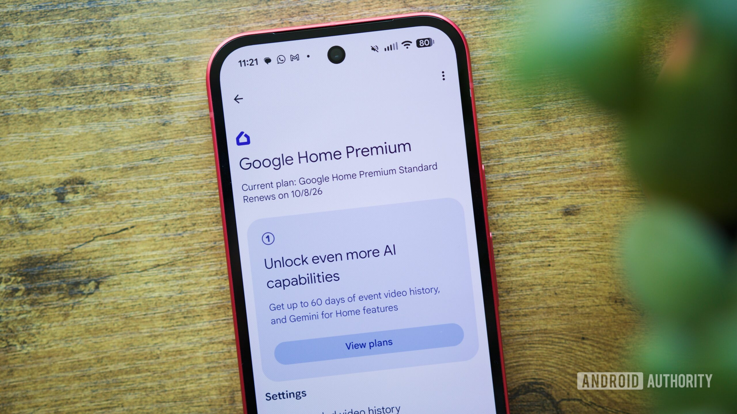 google home premium subscription app hero Google Home Premium subscription page.