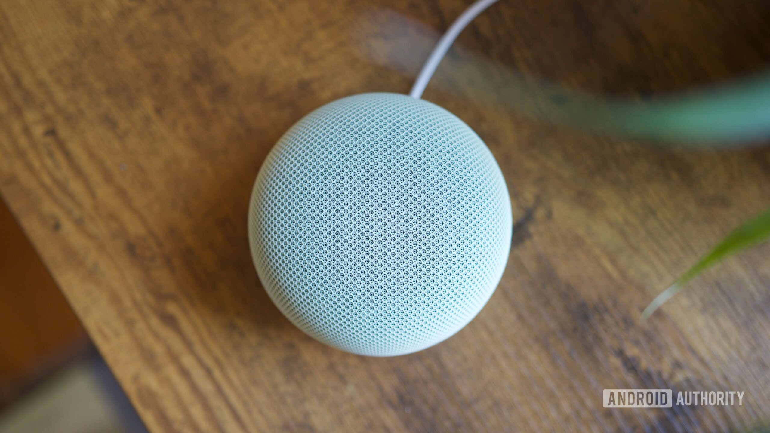 google home speaker review 3 A top down view of the Google Home Speaker.