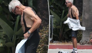 Harrison Ford, 83, shows off ripped physique while biking in LA