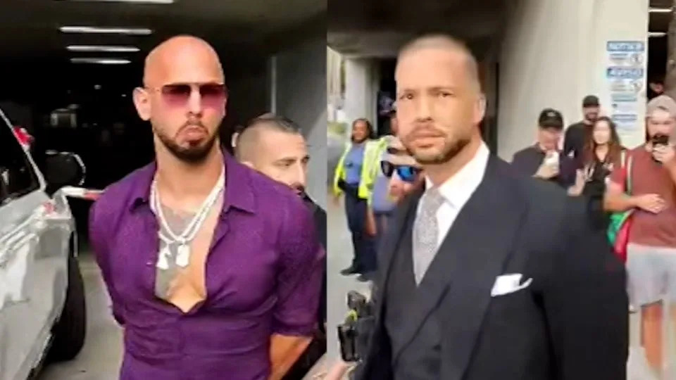 The Tate brothers arrested by US Marshals in Miami on UK extradition request over rape and sex trafficking charges