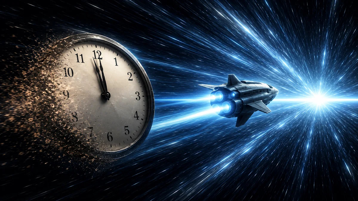 Inside the strange physics of why time stops at the speed of light