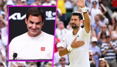 Novak Djokovic apologises for 'meltdowns' after breaking Roger Federer record in fourth-round win at Wimbledon