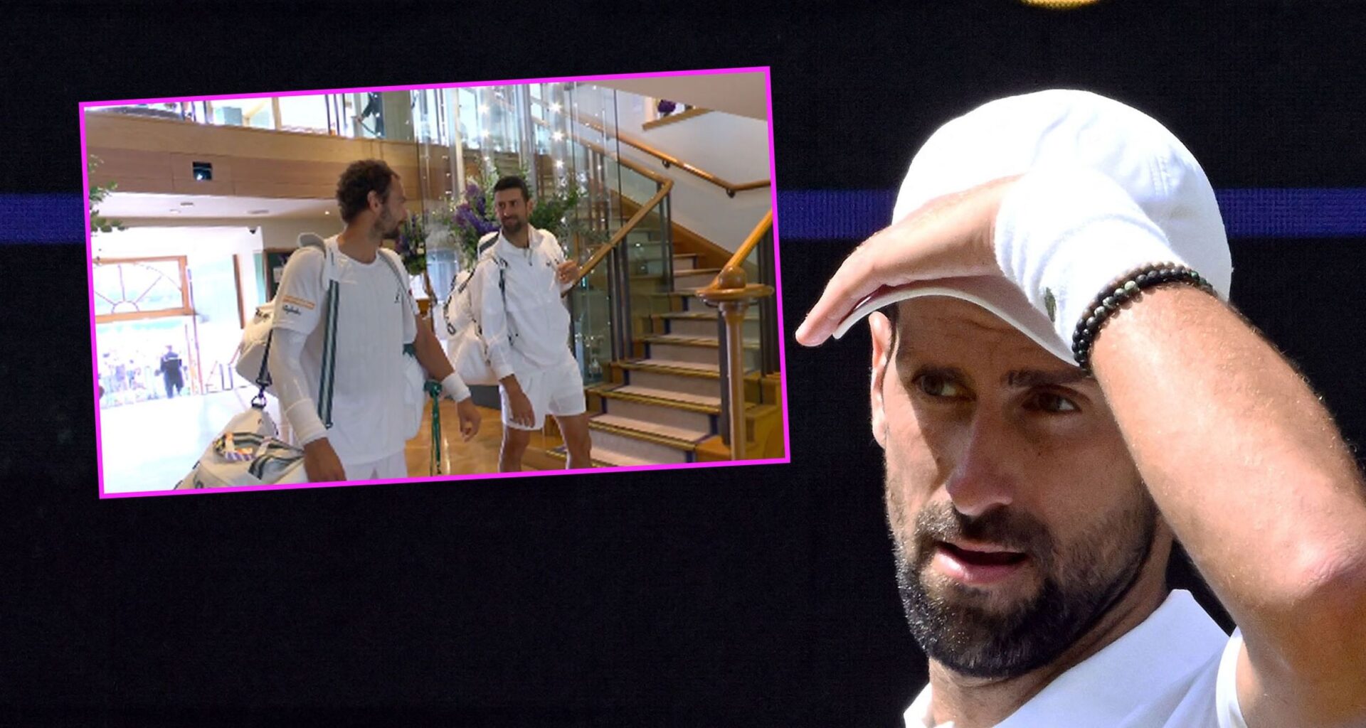 Novak Djokovic told 'your name is everywhere' in unusual exchange before Roman Safiullin clash at Wimbledon