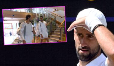 Novak Djokovic told 'your name is everywhere' in unusual exchange before Roman Safiullin clash at Wimbledon