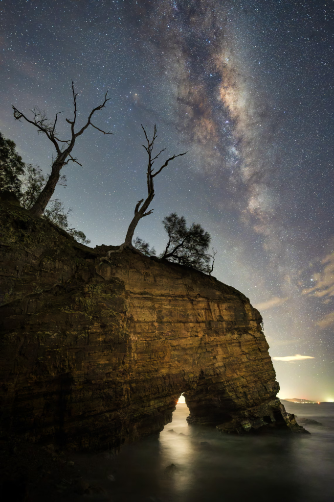 Honorable mention, Working with light in the night category: Archway Glow by Luke Tscharke, David Malin Awards 2024