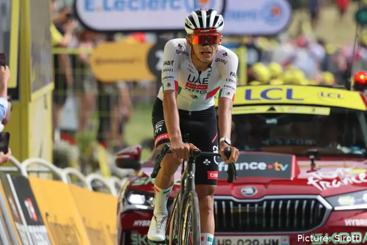 Isaac del Toro, at the 2026 Tour de France.