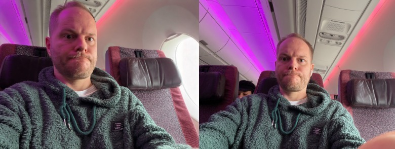 Side-by-side images of Mat Smith