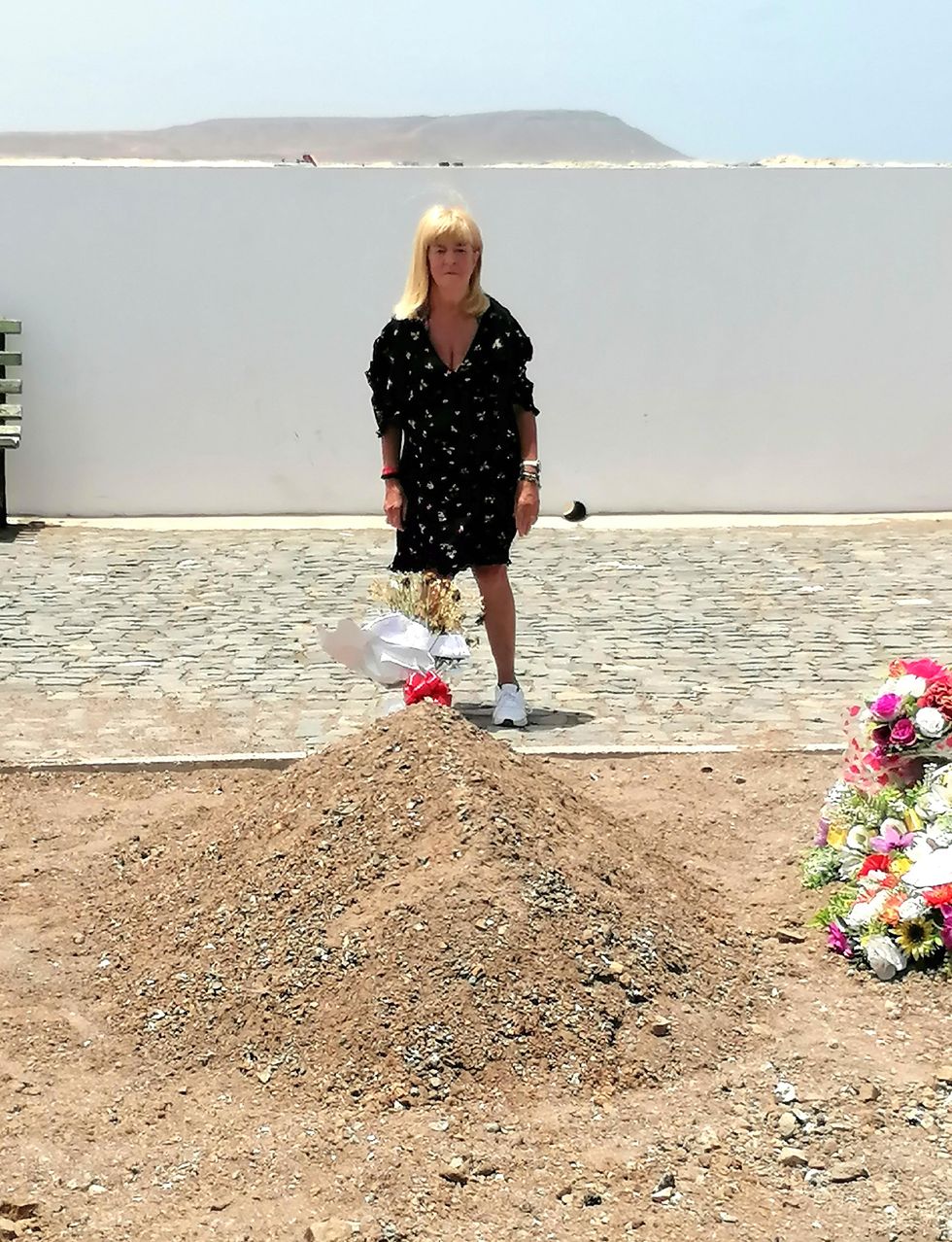 Jacqueline Timson at cemetery