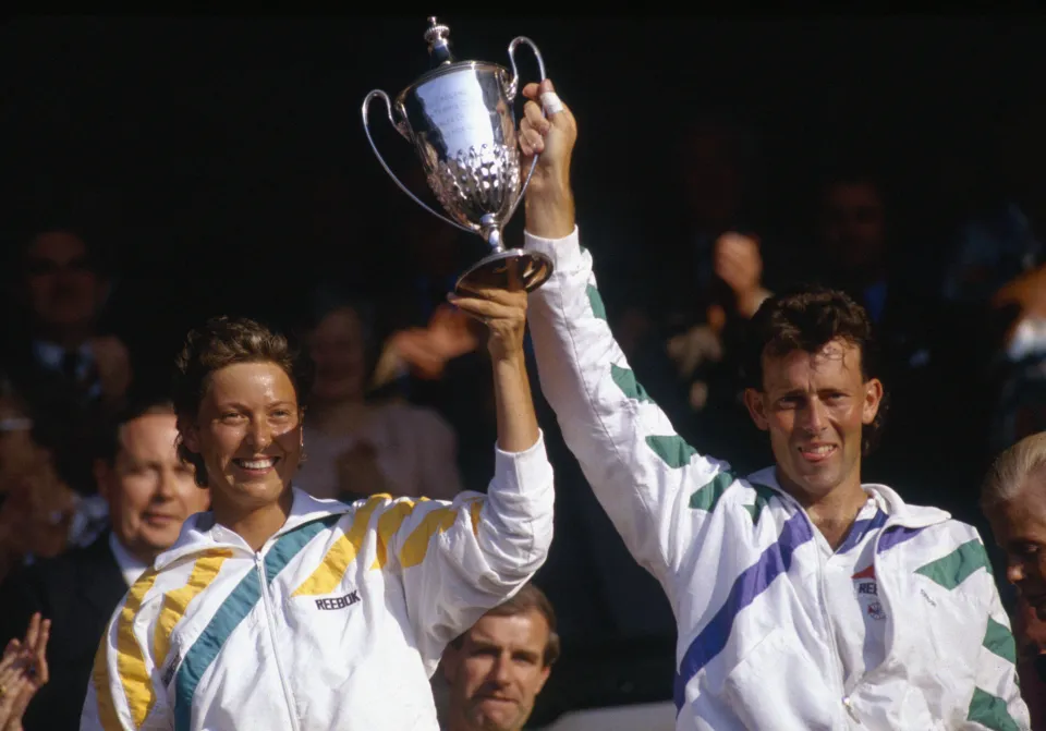 Jo Durie and Jeremy Bates in 1987