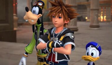 Goofy, Donald, and Sora are confused.