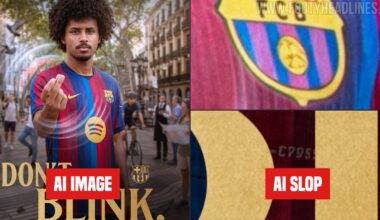 Kit With Several AI Errors: FC Barcelona Uses Poor AI Graphic for Karim Adeyemi Announcement