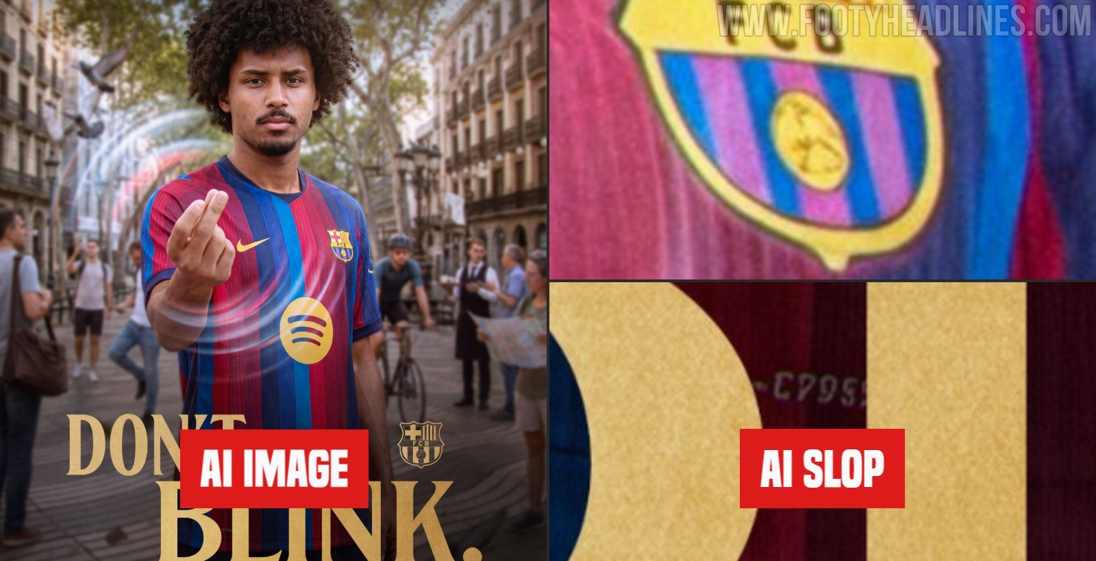 Kit With Several AI Errors: FC Barcelona Uses Poor AI Graphic for Karim Adeyemi Announcement