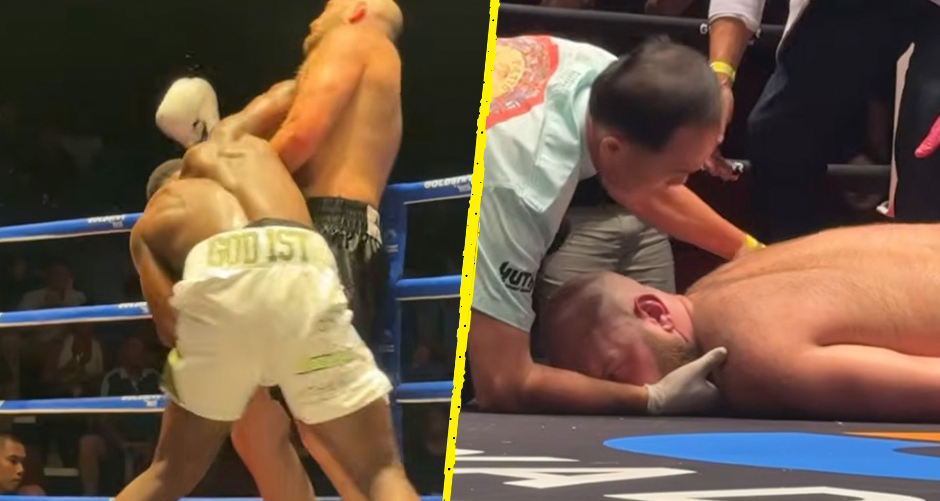 Footballer-turned-boxer scores 28-second face-plant KO on Tyson Fury vs Mariusz Wach undercard