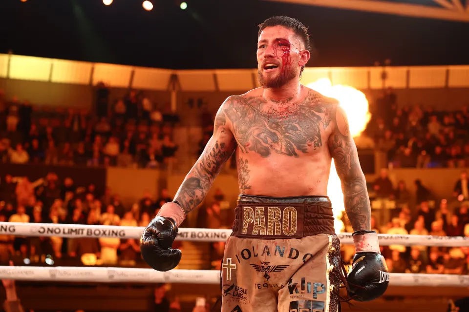 Liam Paro during his IBF welterweight title win
