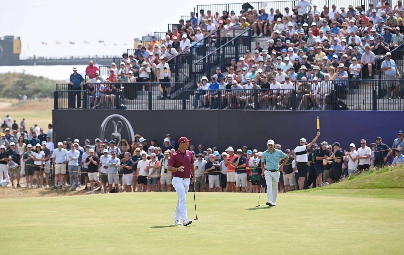Lucas Herbert in action during round two of The 154th Open at Royal Birkdale.