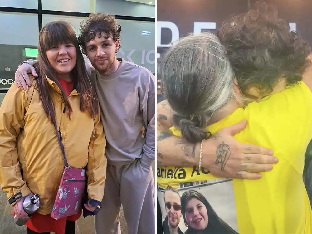 Watch: Pop star dedicates York concert to much-loved teenager – and hugs dad | YorkMix