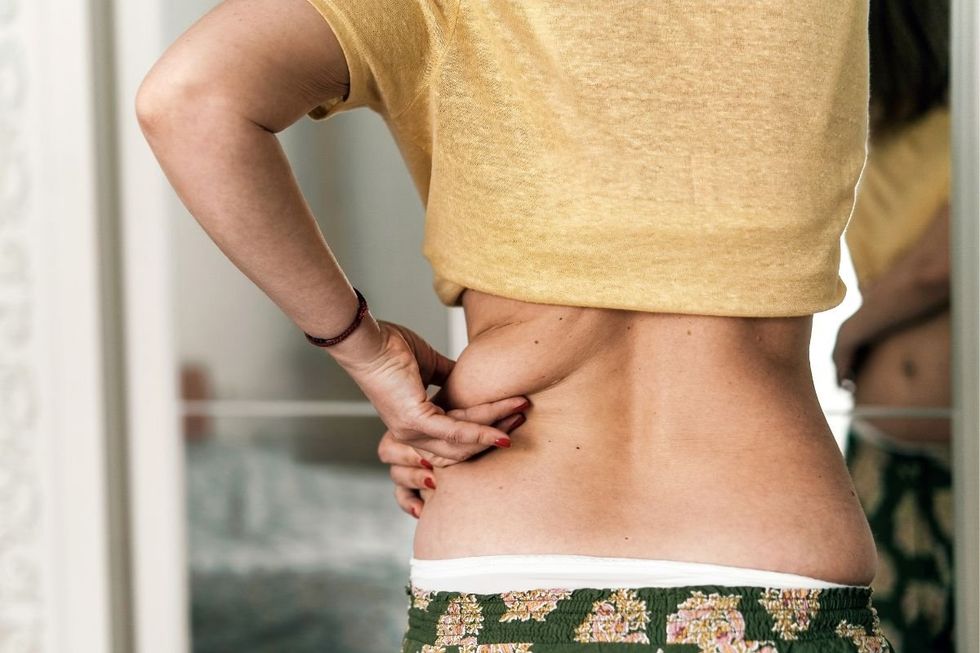 menopausal belly
