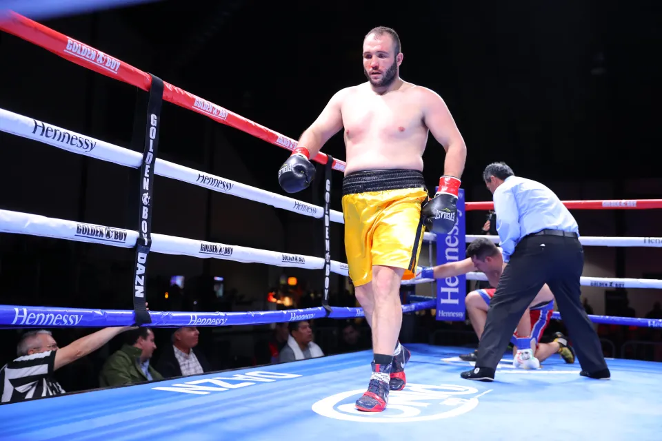 Mihai Nistor after a victory
