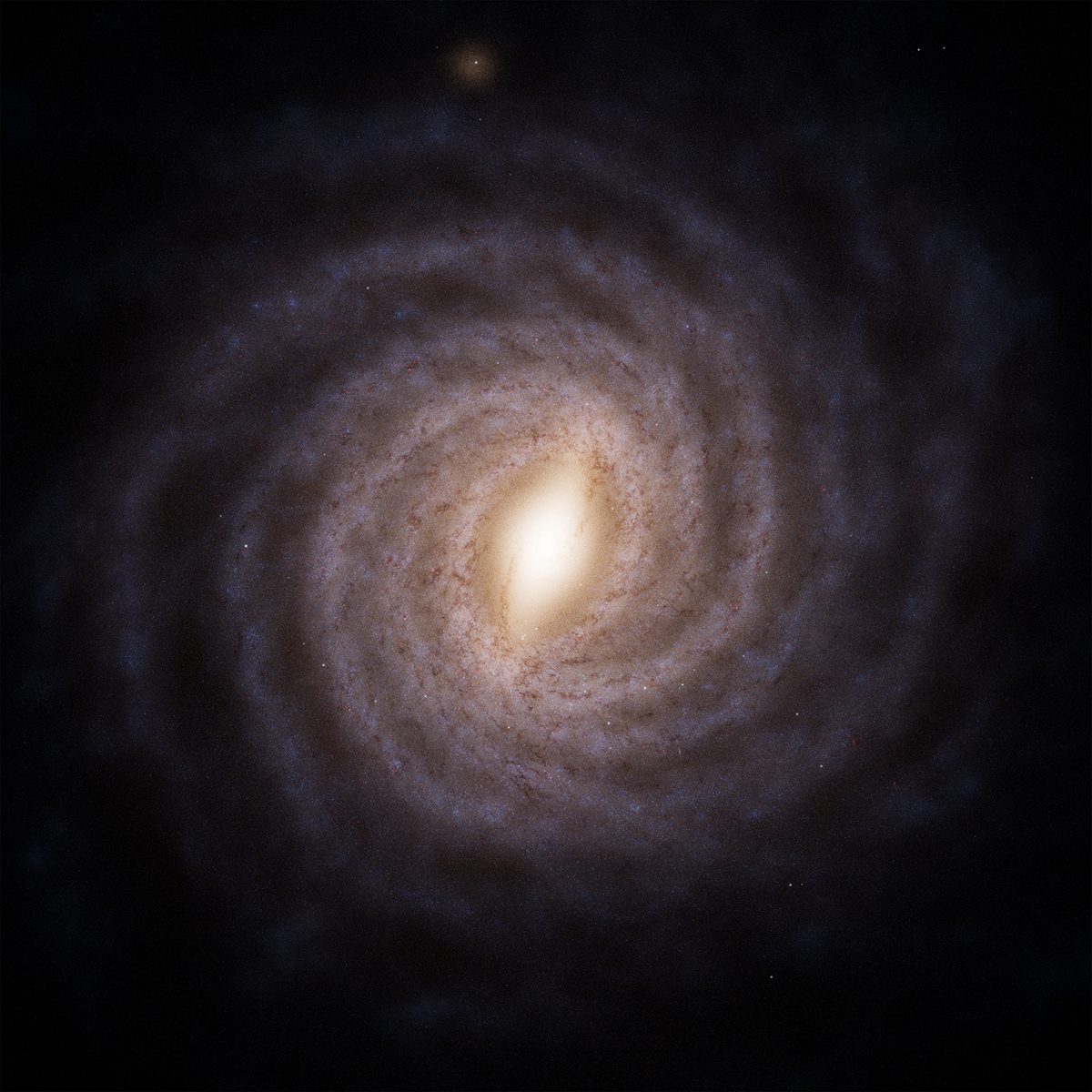 This is a new artist’s impression of our galaxy, the Milky Way, based on data from ESA’s Gaia space telescope. Credit: ESA/Gaia/DPAC, Stefan Payne-Wardenaar