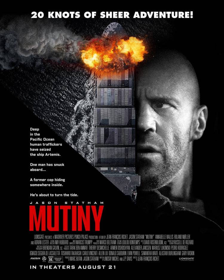 Jason Statham in a poster for 'Mutiny'