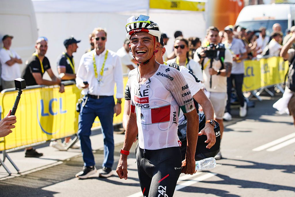 Tour de France stage 2: Isaac del Toro after taking the win