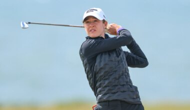 Nelly Korda in action at the 2025 AIG Women