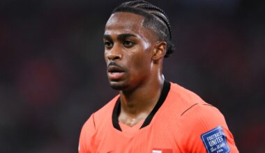 GUADALUPE, MEXICO - JUNE 29: Crysencio Summerville of Netherlands looks on during the FIFA World Cup 2026 Round Of 32 match between Netherlands and Morocco at Monterrey Stadium on June 29, 2026 in Guadalupe, Mexico. (Photo by David Ramos/Getty Images)