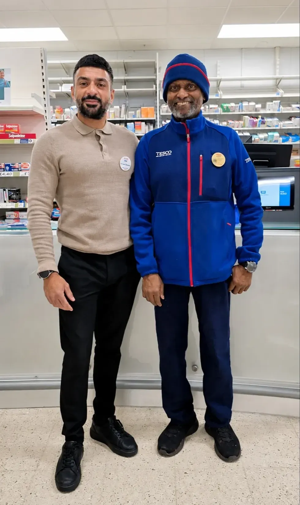 Nick Thakrar and \u200bCarlton Hayman pose for a photo
