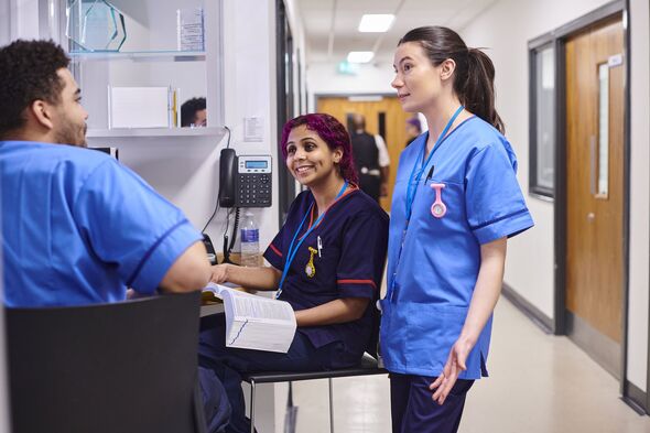 nurses station on hospital ward nurses station on hospital ward