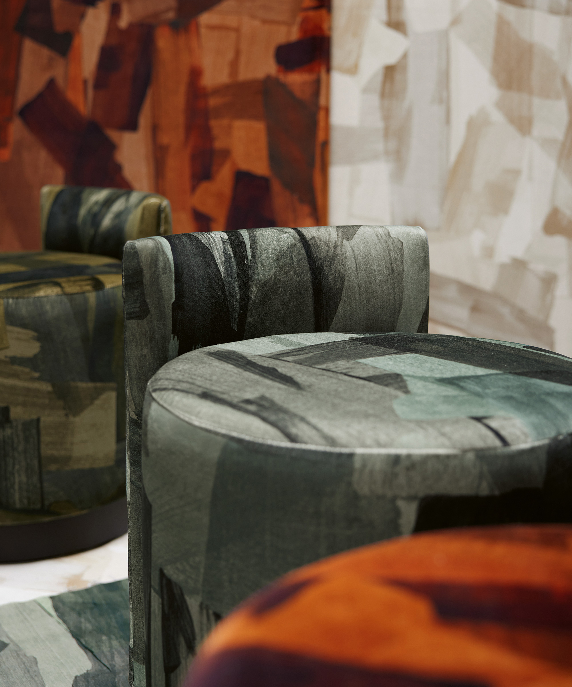 upholstered stools