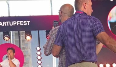 Harley Finkelstein’s Startupfest talk interrupted by protester