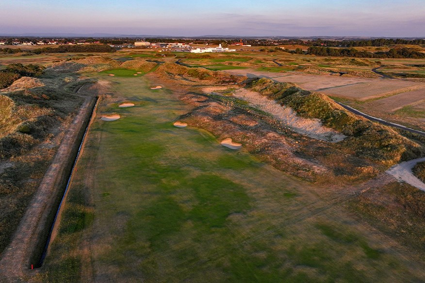 The 13th hole at Royal Birkdale, home of the 2026 Open Championship.