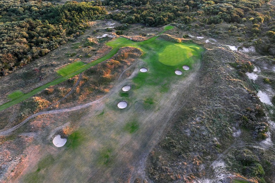 The 16th hole at Royal Birkdale, home of the 2026 Open Championship.