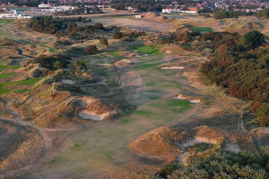 The 17th hole at Royal Birkdale, home of the 2026 Open Championship.