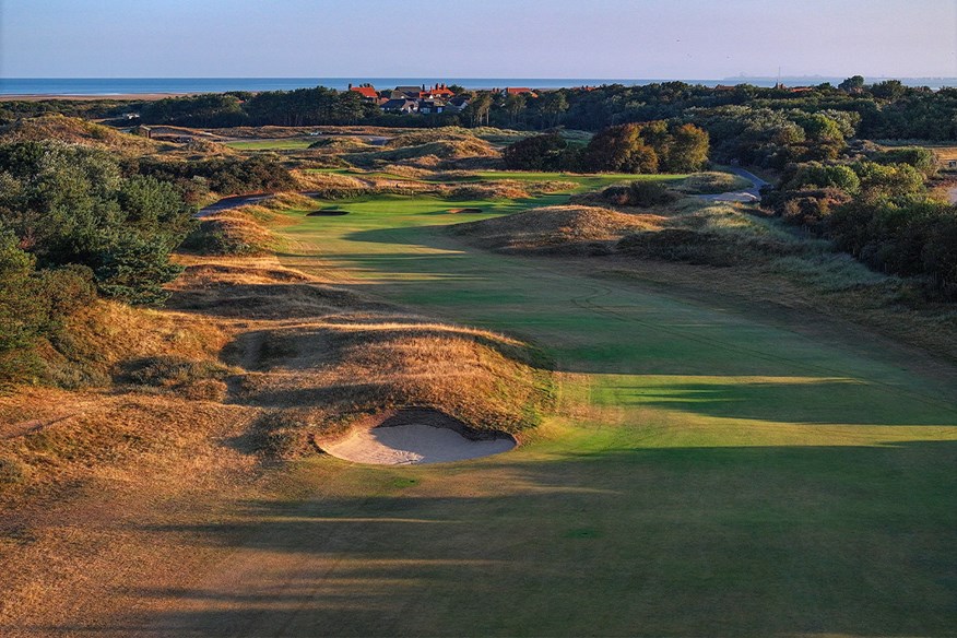 The 1st hole at Royal Birkdale, home of the 2026 Open.