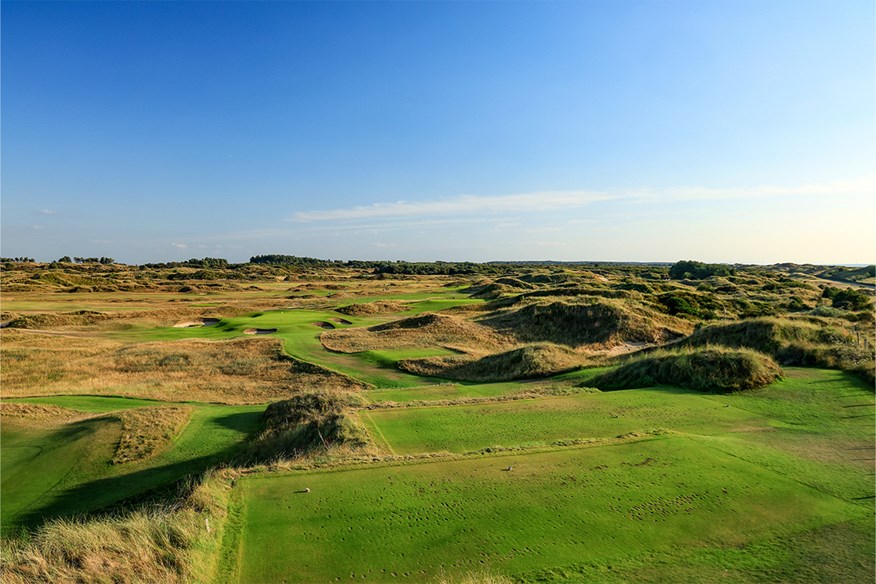The 7th hole at Royal Birkdale, home of the 2026 Open Championship.
