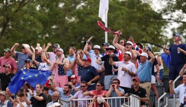 Sir Nick Faldo says anyone hurling abuse at a golfer is a 'loser'.