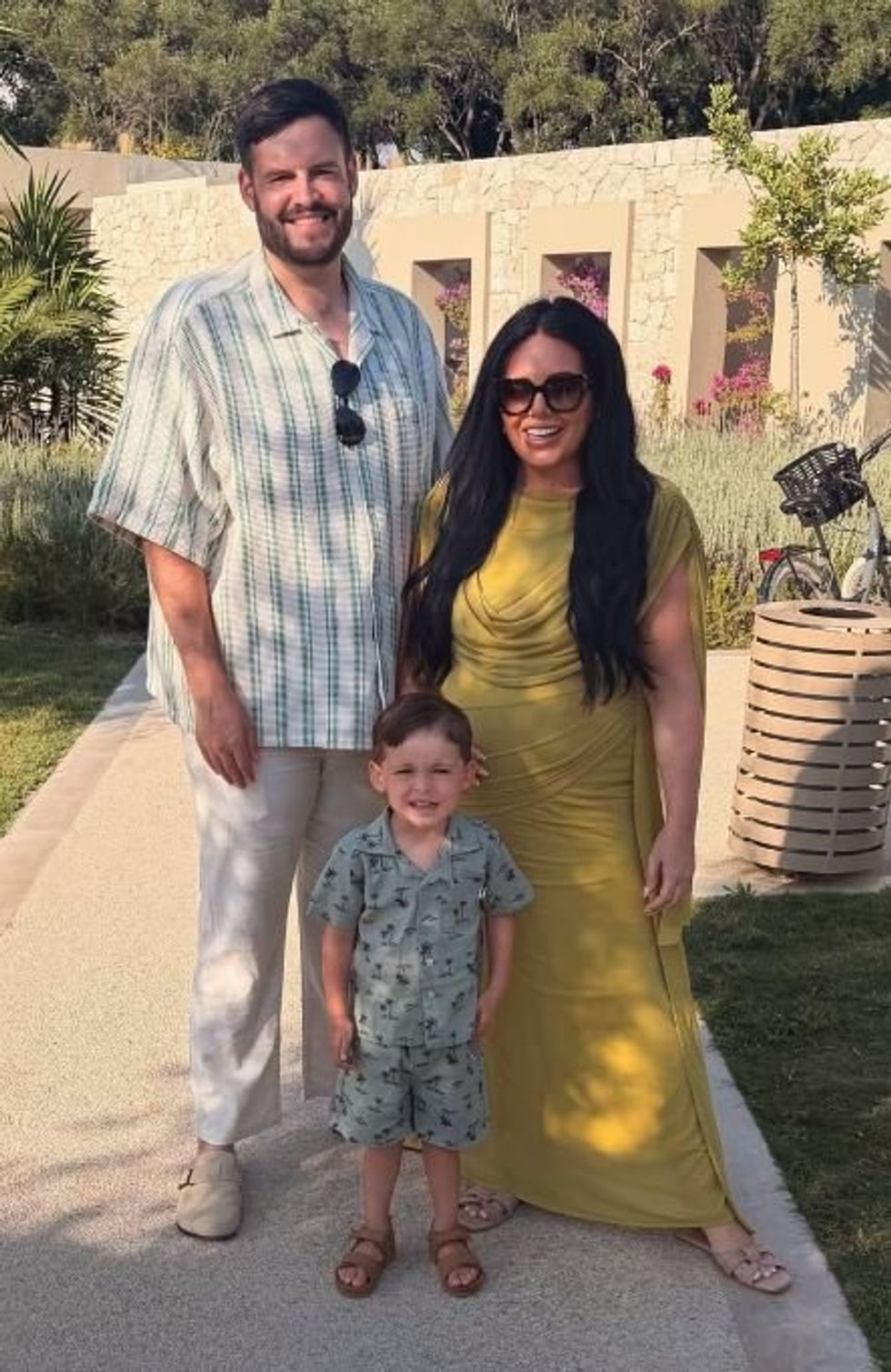 Scarlett Moffatt with fianc\u00e9 Scott Dobinson and son Jude