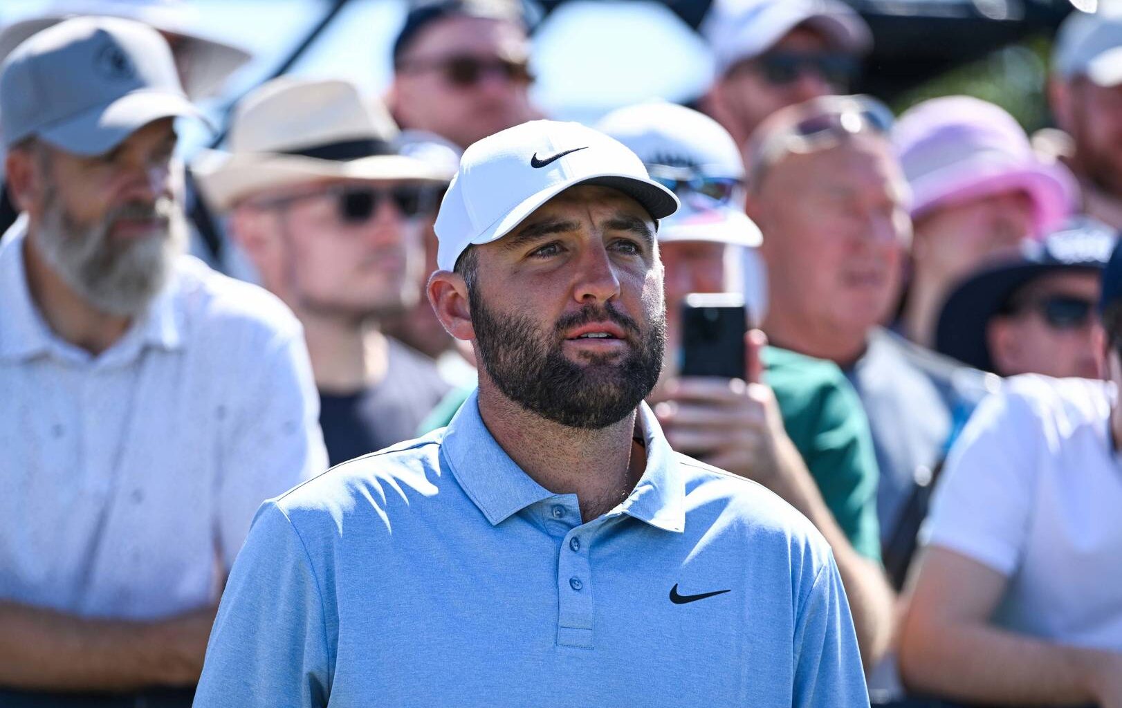 Scottie Scheffler during a practice day for The 154th Open at Royal Birkdale.