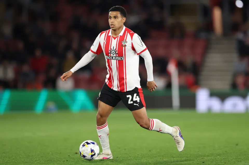 Shea Charles in action for Southampton
