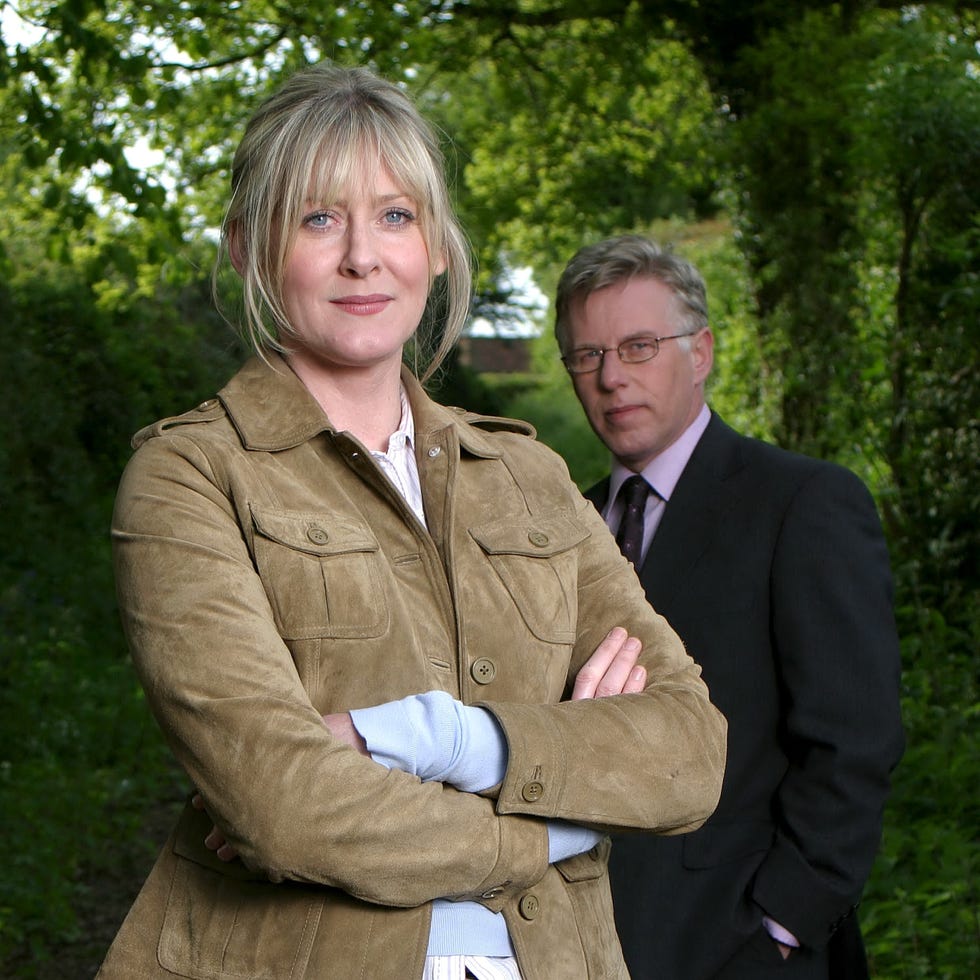 editorial use only mandatory credit: photo by itv/shutterstock (680190e) rose and maloney tv 2004 sarah lancashire (rose) and phil davis (maloney) itv archive