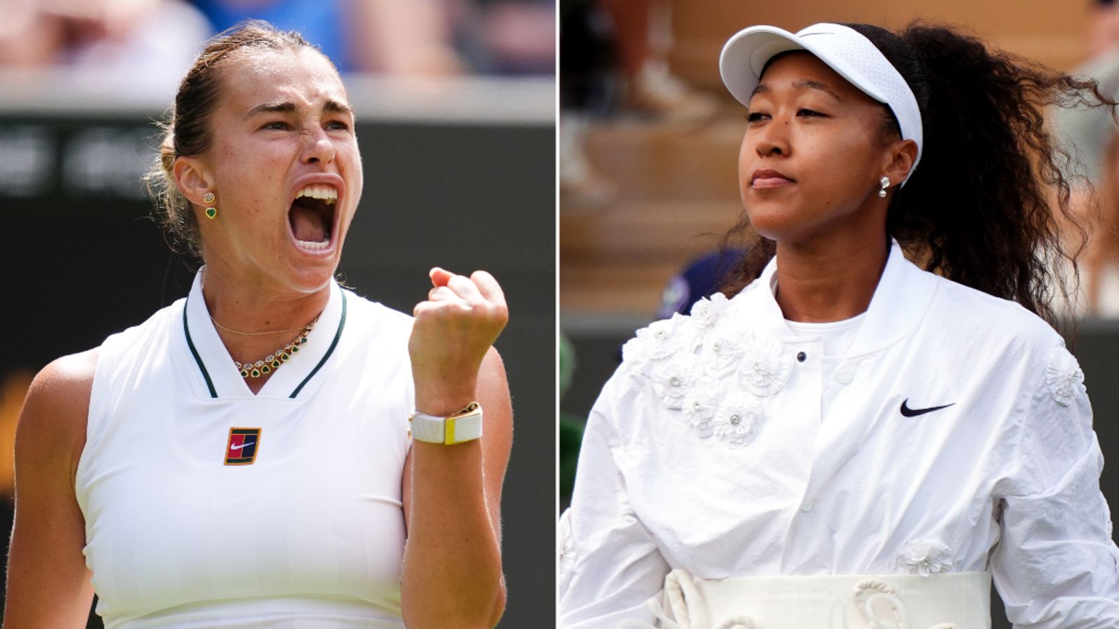 Aryna Sabalenka and Naomi Osaka: Wimbledon