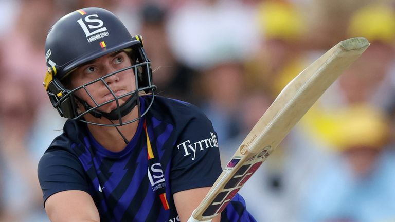 Nadine de Klerk bats for London Spirit Women in The Hundred