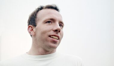 UNITED KINGDOM:  England and Manchester United player Nobby Stiles circa 1965. Stiles was part of the 1966 England World Cup winning team.  (Photo by Don Morley/Allsport UK/Getty Images)