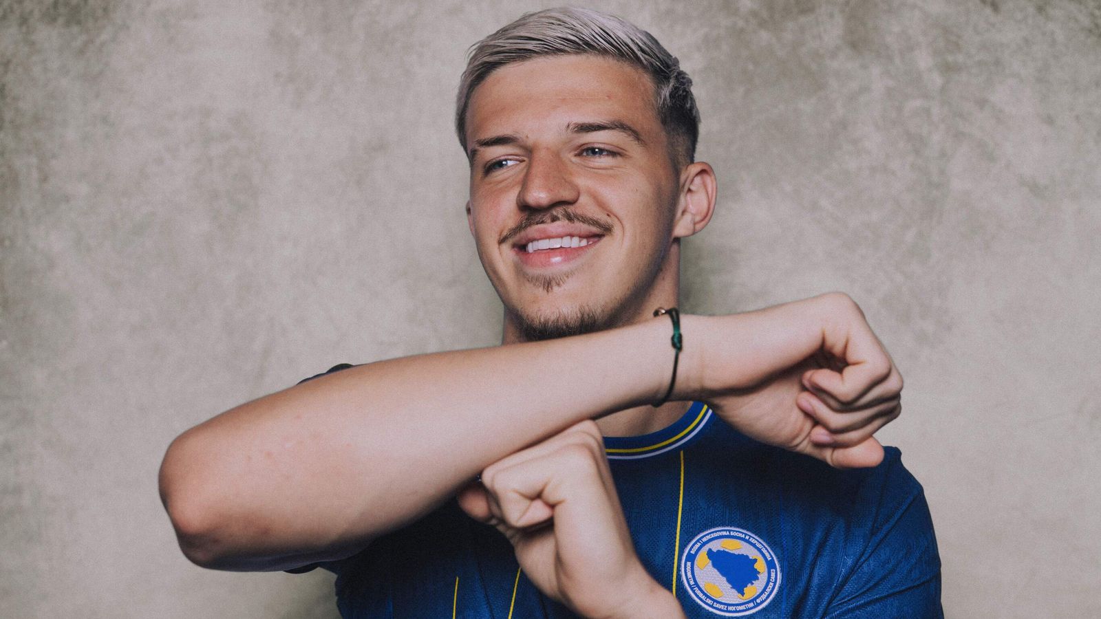 Bosnia-Herzegovina defender Tarik Muharemovic poses for a portrait before the 2026 World Cup