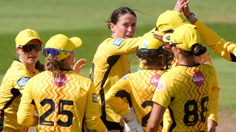 Trent Rockets Women celebrate a wicket in The Hundred (PA Images)