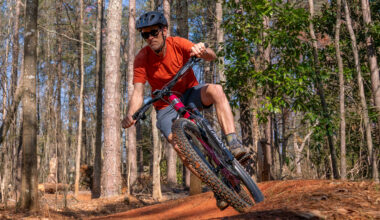 The trails got smoother and the bikes got burlier. Something has to give.