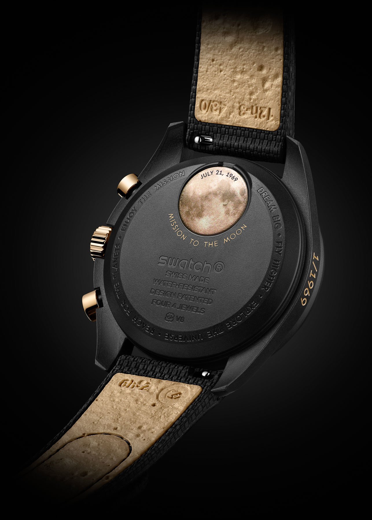 Omega × Swatch Speedmaster MoonSwatch Mission To The Moon 1969 case back